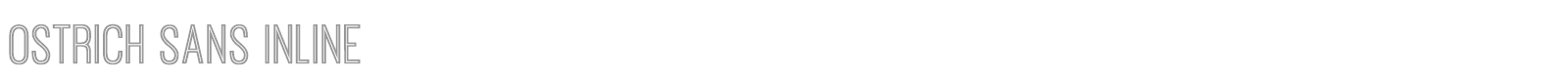 Ostrich Sans Inline font preview